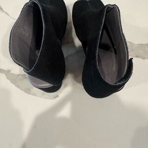 Chocolat Blu Black Ankle Booties